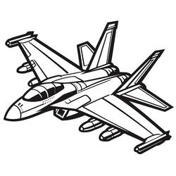 Fighter Jets (Transportation) coloring page #202477 to print and color