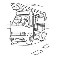 Coloring page: Firetruck (Transportation) #135781 - Free Printable Coloring Pages