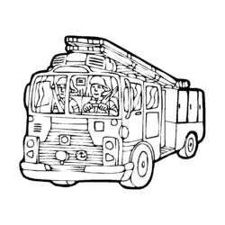 Coloring page: Firetruck (Transportation) #135782 - Free Printable Coloring Pages