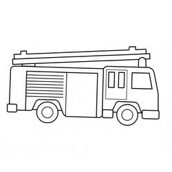 Coloring page: Firetruck (Transportation) #135783 - Printable coloring pages