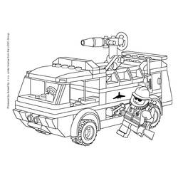 Coloring page: Firetruck (Transportation) #135785 - Printable coloring pages