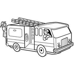 Coloring page: Firetruck (Transportation) #135803 - Printable coloring pages