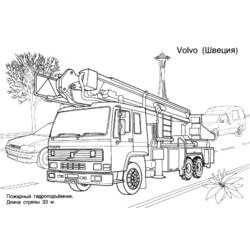 Coloring page: Firetruck (Transportation) #135804 - Printable coloring pages