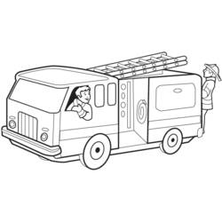 Coloring page: Firetruck (Transportation) #135806 - Printable coloring pages