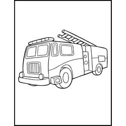 Coloring page: Firetruck (Transportation) #135807 - Free Printable Coloring Pages