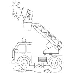 Coloring page: Firetruck (Transportation) #135808 - Free Printable Coloring Pages