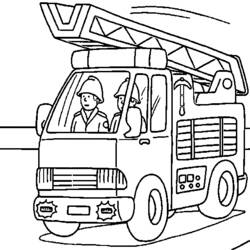 Coloring page: Firetruck (Transportation) #135810 - Free Printable Coloring Pages