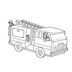 Coloring page: Firetruck (Transportation) #135812 - Free Printable Coloring Pages