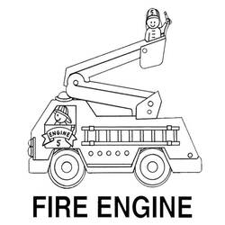 Coloring page: Firetruck (Transportation) #135817 - Free Printable Coloring Pages