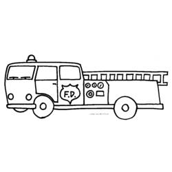 Coloring page: Firetruck (Transportation) #135820 - Free Printable Coloring Pages