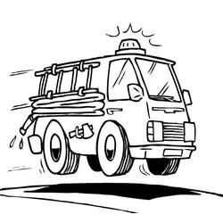 Coloring page: Firetruck (Transportation) #135823 - Printable coloring pages