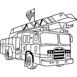 Coloring page: Firetruck (Transportation) #135824 - Free Printable Coloring Pages