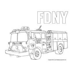 Coloring page: Firetruck (Transportation) #135825 - Free Printable Coloring Pages