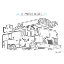 Coloring page: Firetruck (Transportation) #135826 - Printable coloring pages