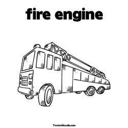 Coloring page: Firetruck (Transportation) #135833 - Free Printable Coloring Pages