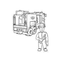 Coloring page: Firetruck (Transportation) #135839 - Free Printable Coloring Pages