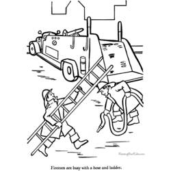 Coloring page: Firetruck (Transportation) #135844 - Free Printable Coloring Pages