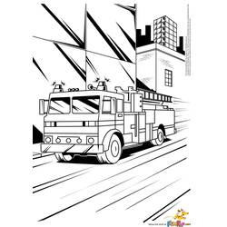 Coloring page: Firetruck (Transportation) #135851 - Free Printable Coloring Pages