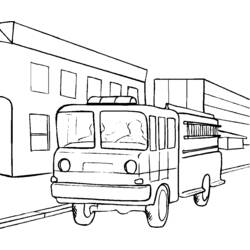 Coloring page: Firetruck (Transportation) #135856 - Free Printable Coloring Pages