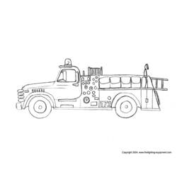 Coloring page: Firetruck (Transportation) #135870 - Free Printable Coloring Pages
