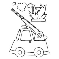 Coloring page: Firetruck (Transportation) #135875 - Free Printable Coloring Pages
