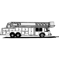 Coloring page: Firetruck (Transportation) #135878 - Printable coloring pages