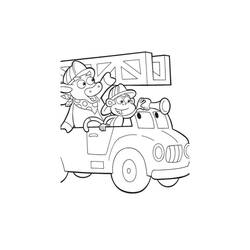 Coloring page: Firetruck (Transportation) #135879 - Free Printable Coloring Pages