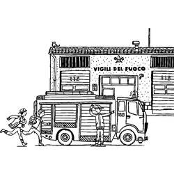 Coloring page: Firetruck (Transportation) #135880 - Free Printable Coloring Pages