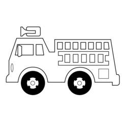 Coloring page: Firetruck (Transportation) #135890 - Free Printable Coloring Pages