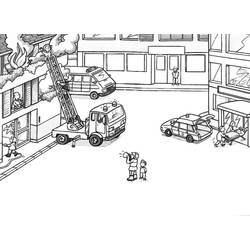 Coloring page: Firetruck (Transportation) #135904 - Printable coloring pages