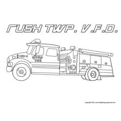 Coloring page: Firetruck (Transportation) #135911 - Free Printable Coloring Pages