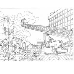 Coloring page: Firetruck (Transportation) #135915 - Printable coloring pages