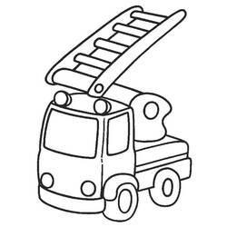 Firetruck (Transportation) coloring page #185303 to print and color
