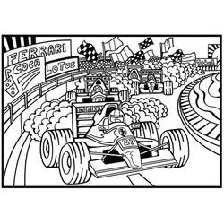Coloring page: Formula 1 (Transportation) #197683 - Free Printable Coloring Pages