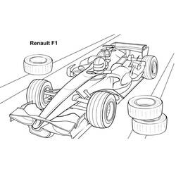Coloring page: Formula 1 (Transportation) #197687 - Free Printable Coloring Pages