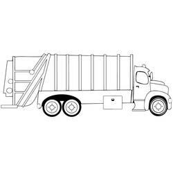 Coloring page: Garbage Truck (Transportation) #202057 - Free Printable Coloring Pages