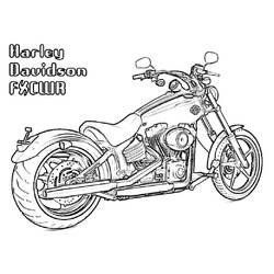 Coloring pages: Harley-Davidson - Free Printable Coloring Pages