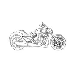 Coloring page: Harley-Davidson (Transportation) #210559 - Free Printable Coloring Pages