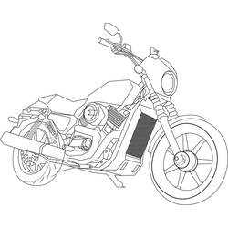 Coloring page: Harley-Davidson (Transportation) #210564 - Free Printable Coloring Pages