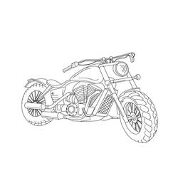 Coloring page: Harley-Davidson (Transportation) #210571 - Free Printable Coloring Pages