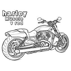 Coloring page: Harley-Davidson (Transportation) #210574 - Free Printable Coloring Pages
