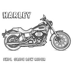 Coloring page: Harley-Davidson (Transportation) #210577 - Free Printable Coloring Pages