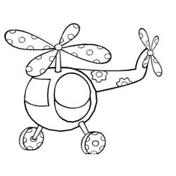 Coloring page: Helicopter (Transportation) #136038 - Free Printable Coloring Pages