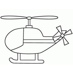 Coloring page: Helicopter (Transportation) #136046 - Printable coloring pages