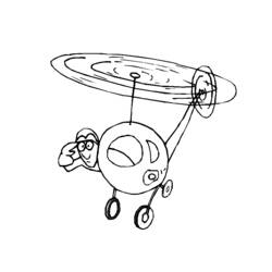 Coloring page: Helicopter (Transportation) #136068 - Free Printable Coloring Pages