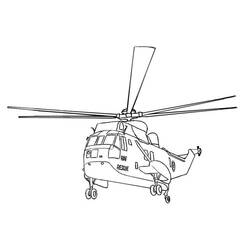 Coloring page: Helicopter (Transportation) #136070 - Free Printable Coloring Pages