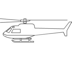 Coloring page: Helicopter (Transportation) #136079 - Printable coloring pages
