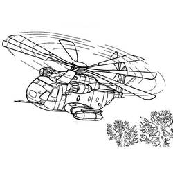 Coloring page: Helicopter (Transportation) #136085 - Printable coloring pages