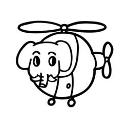 Coloring page: Helicopter (Transportation) #136086 - Free Printable Coloring Pages
