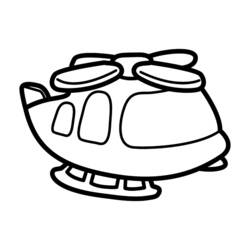 Coloring page: Helicopter (Transportation) #136090 - Free Printable Coloring Pages